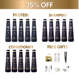 5x Essential Hair Straightening Set Bundle (35% Off): Protein, Shampoo and Conditioner